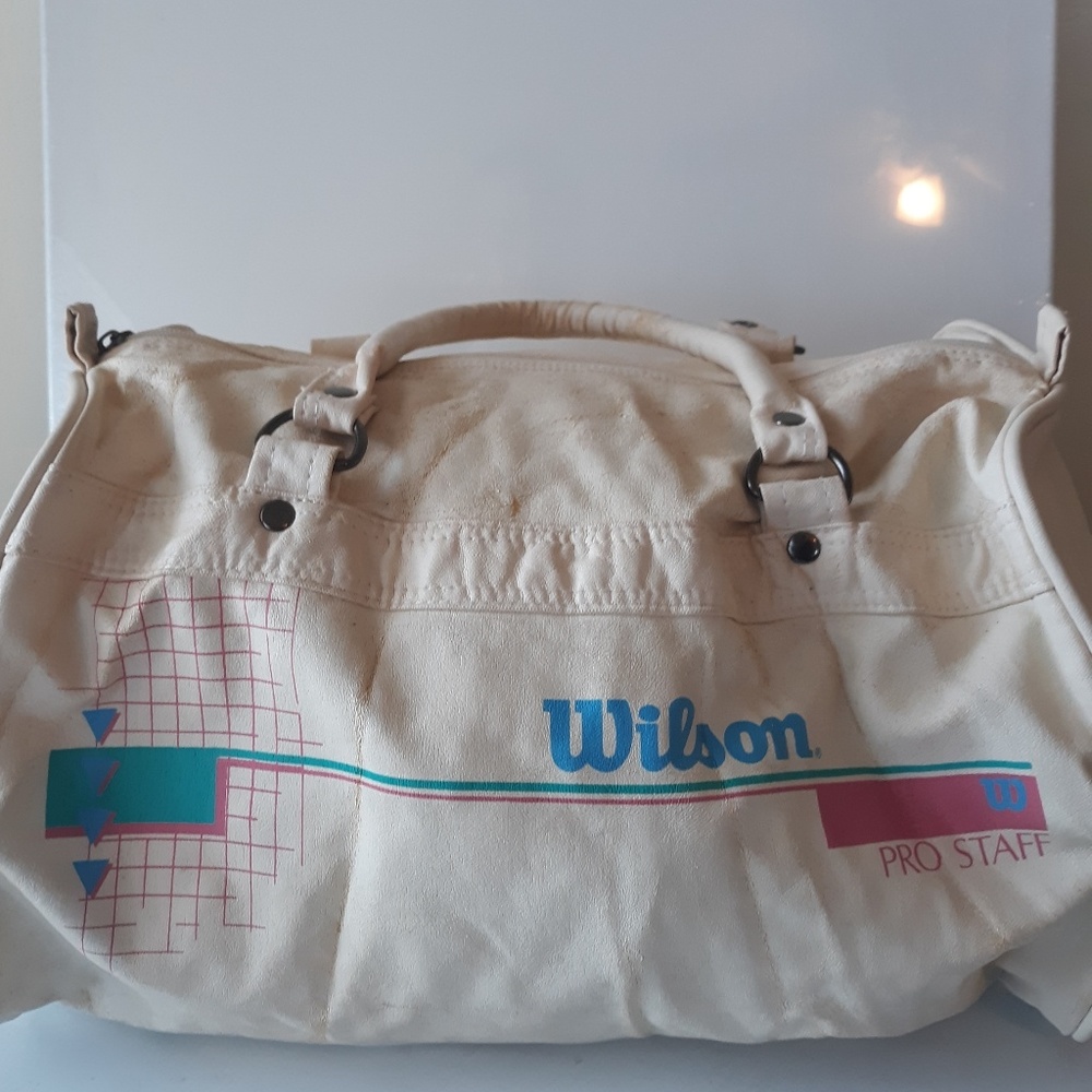 80s 90s wilson leather bag